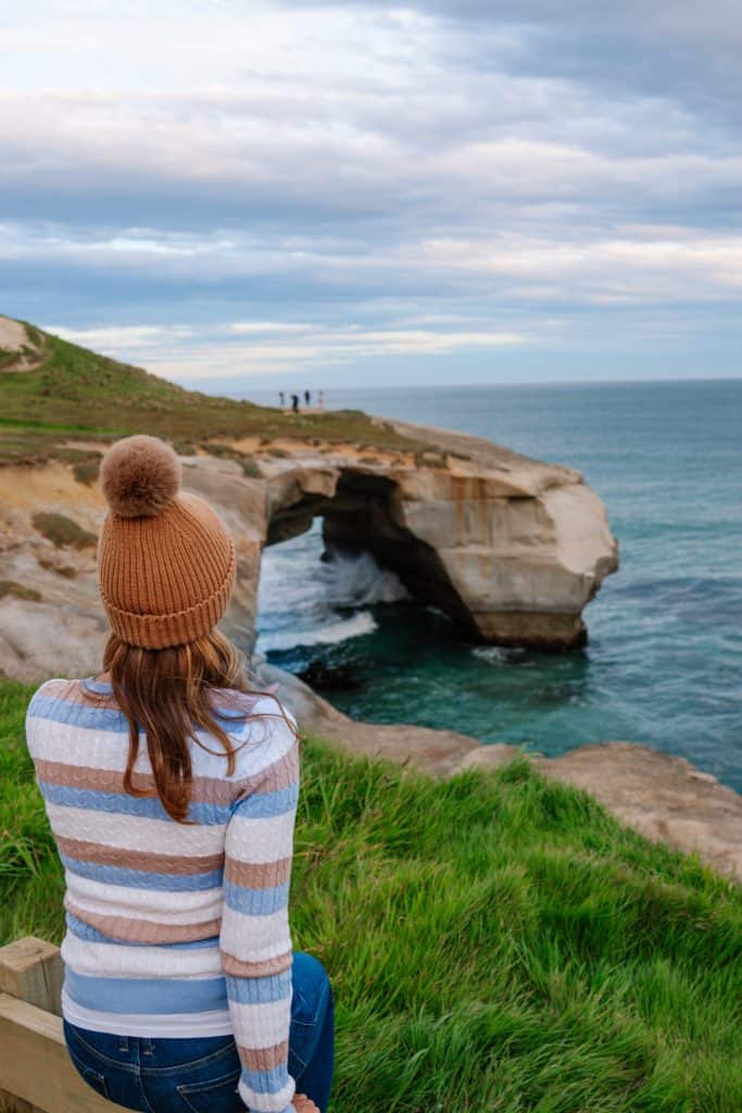 A beautiful sunset taken at Tunnel Beach in Dunedin